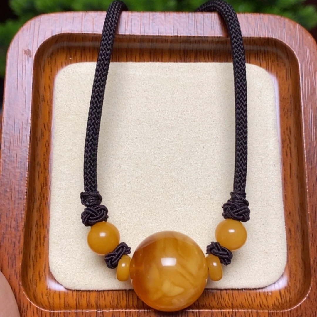 【闪购商品】蜜蜡颈饰未镶嵌项链