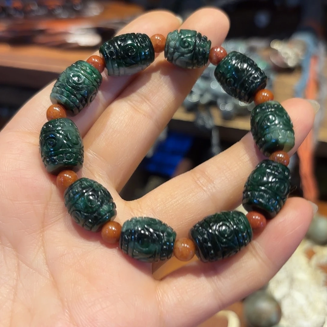 翡翠未镶嵌颈饰原创