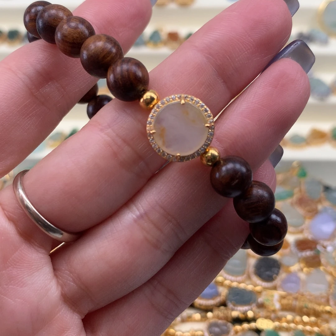 翡翠银S925镶嵌颈饰