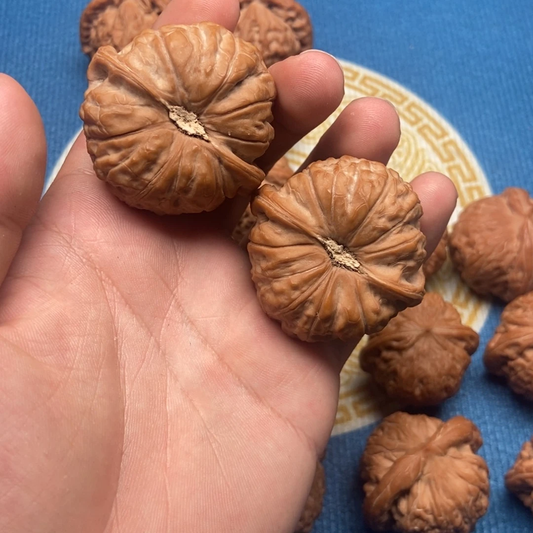 善***银文玩核桃吊坠45南瓜