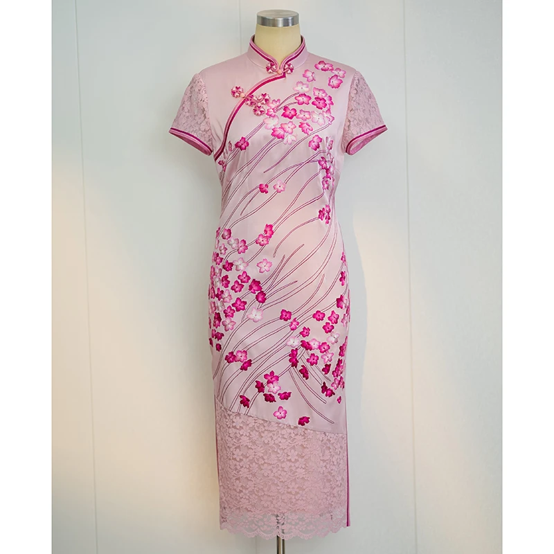 XUYONGLIANG/徐永良手工苏绣旗袍 孤品101
