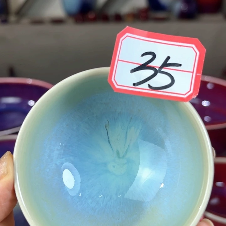 松***4瓷片钧瓷手工艺品杯子