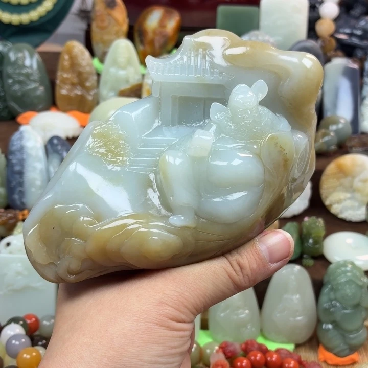 和田玉未镶嵌颈饰