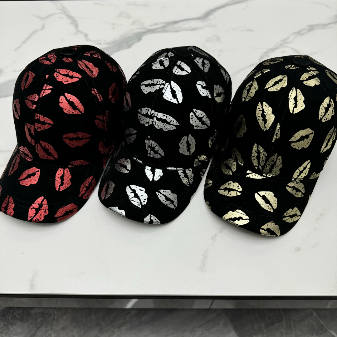 真皮棒球帽印花翻毛磨砂羊皮棒球帽春秋冬季休闲时尚显瘦男女潮