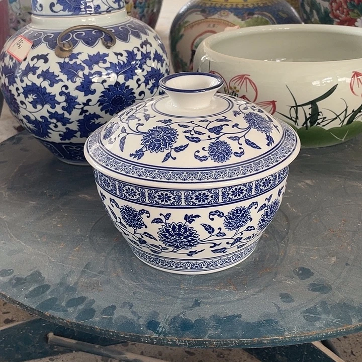 摆件景德镇陶瓷五斤装猪油罐