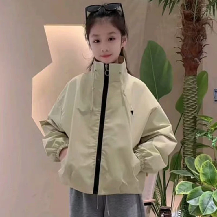 （外套）女童外套春装棒球服2025新款春款网红中大童儿童装夹克