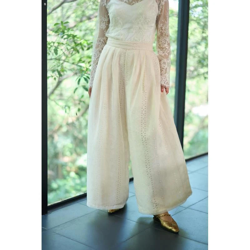 爱妃原创【柔陌】新中式气质时尚秋冬宽松百搭设计感裤子87000