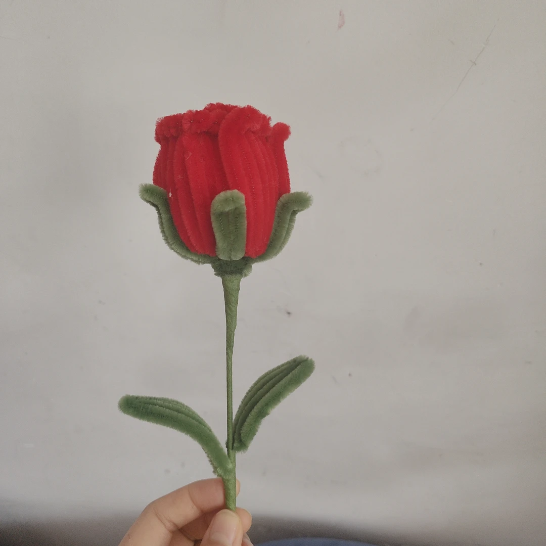 玫瑰扭扭棒花束DIY手工材料包七夕情人节礼物成品