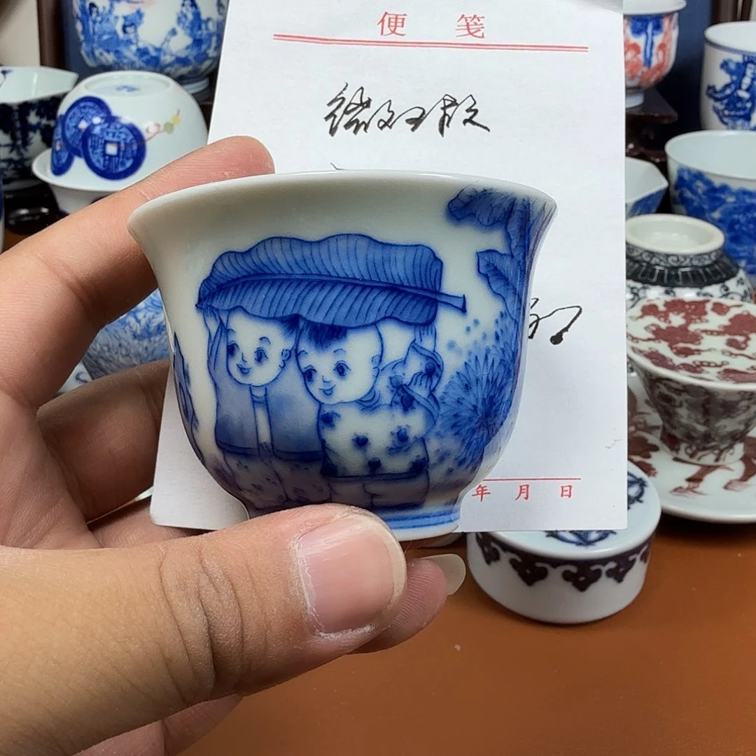 杯子景德镇全手工手绘陶瓷