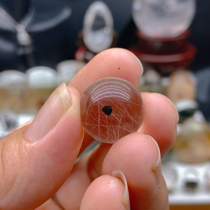 未镶嵌颈饰水晶美*天然水晶打孔