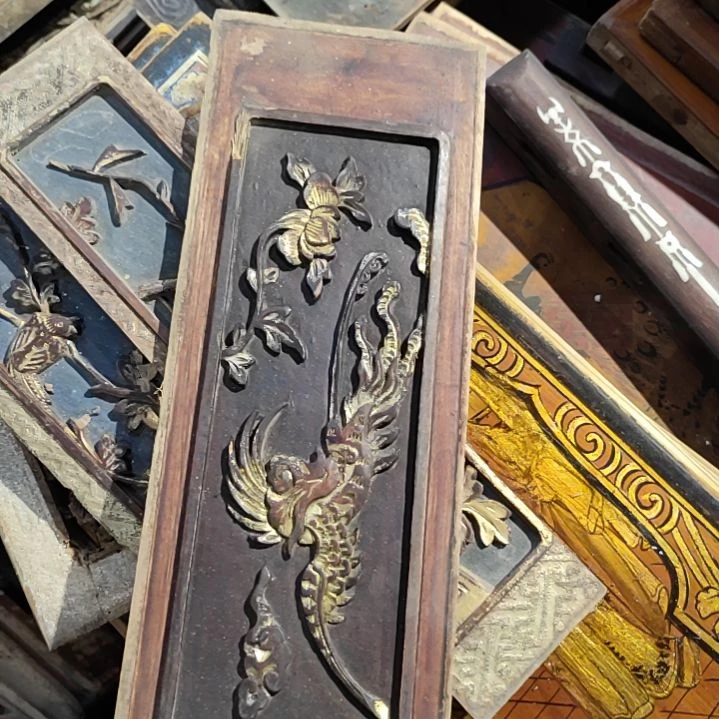 香榧木乐*老木雕一片漂亮