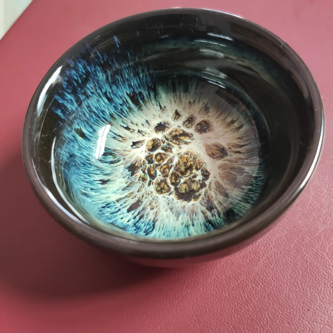 特色沙金陶瓷茶杯茶盏主人杯功夫茶具