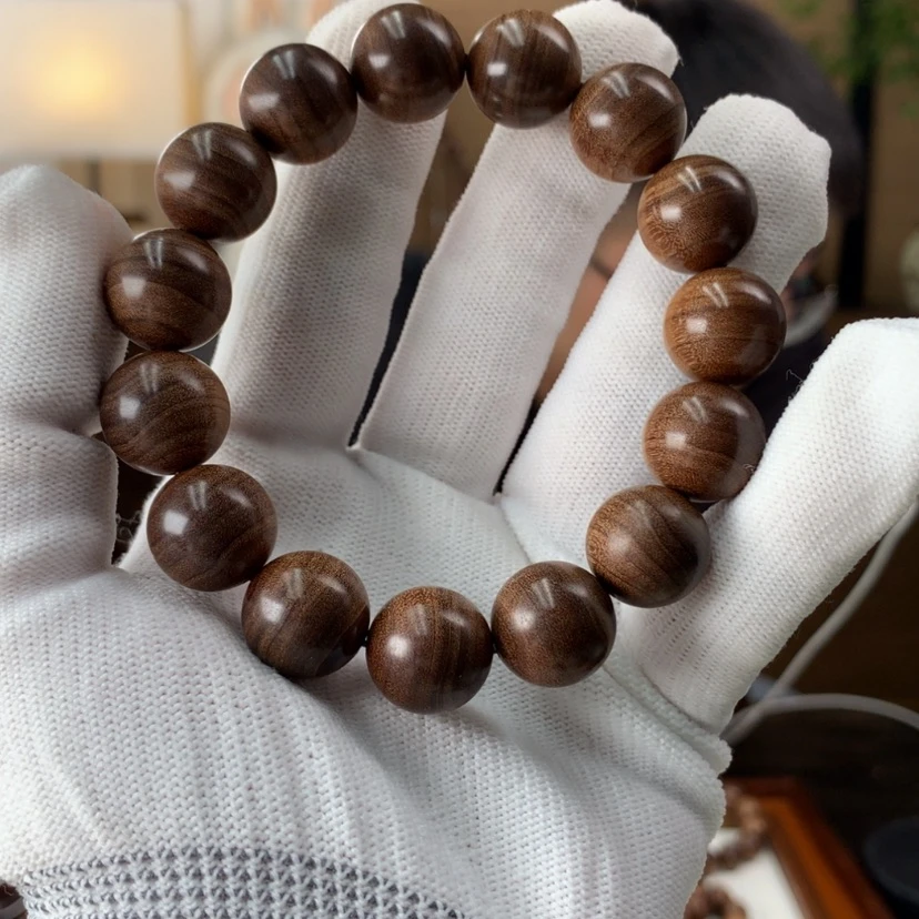 【闪购商品】檀香木手串/手链15mm横纹黑肉典藏级