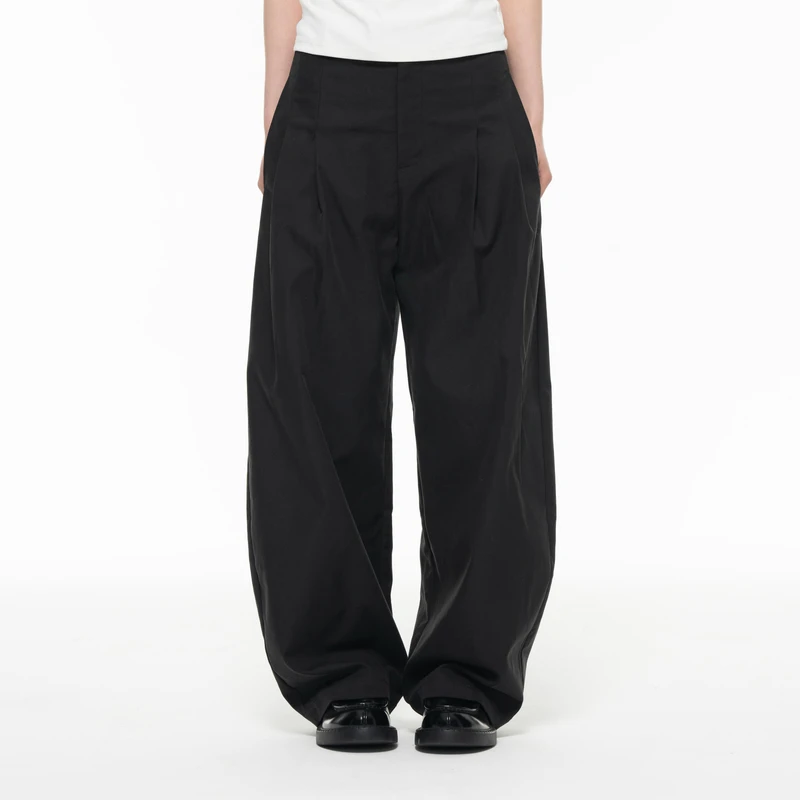 Archivum 复古美式休闲弯刀裤立体香蕉裤显瘦女宽松阔腿百搭长裤