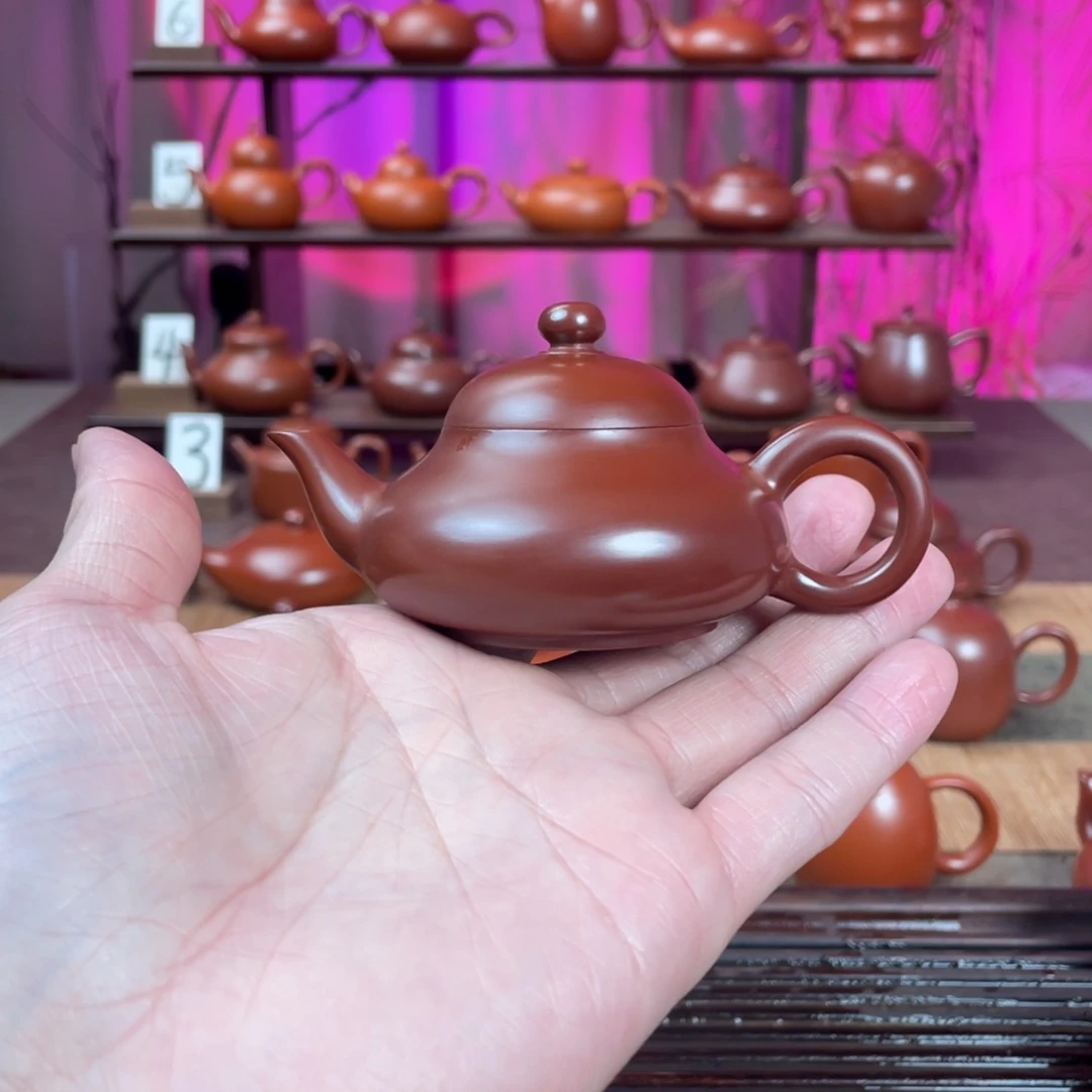 莉***灬紫砂茶壶精工矮梨70