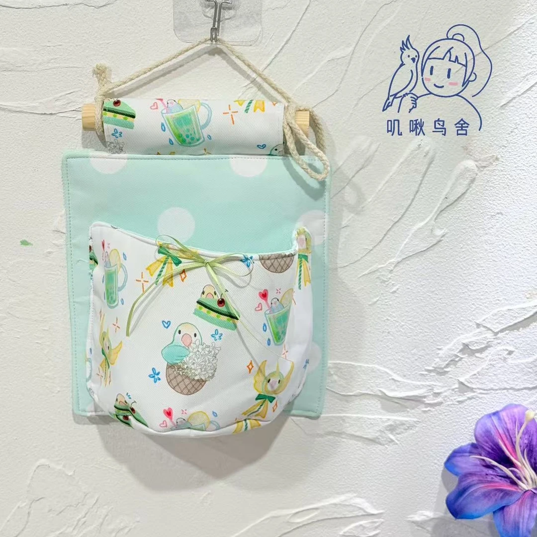叽啾鸟舍 定制手作挂袋收纳袋牡丹和尚玄凤周边版权布整理收纳