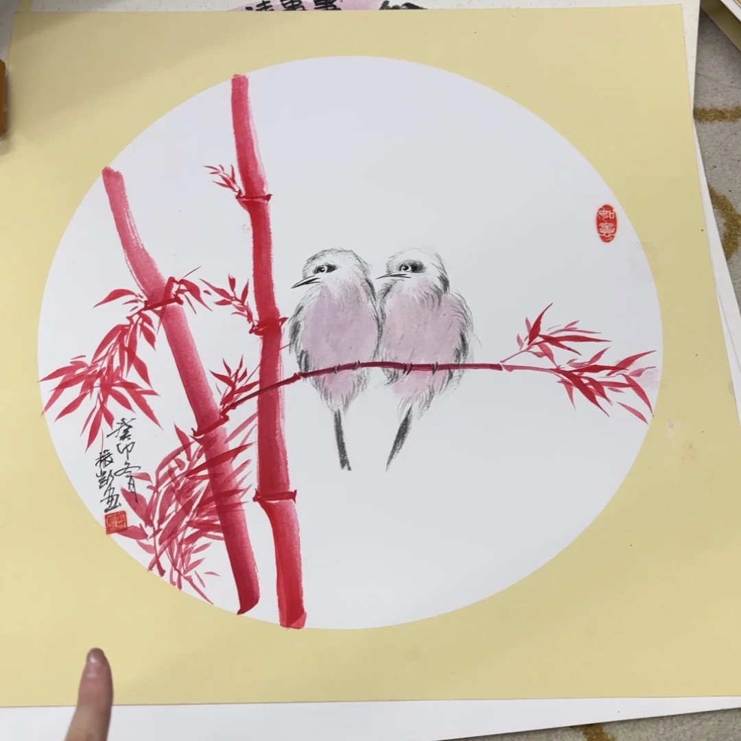 国画国画老师作品刘