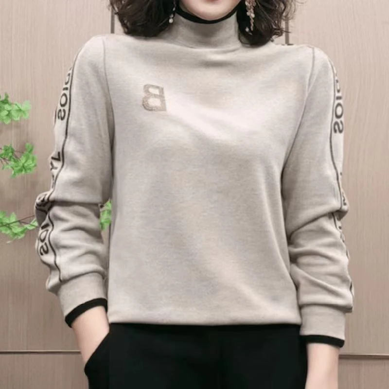 B210-2#春季拼色字母气质小衫（XL~6XL 90~160斤）