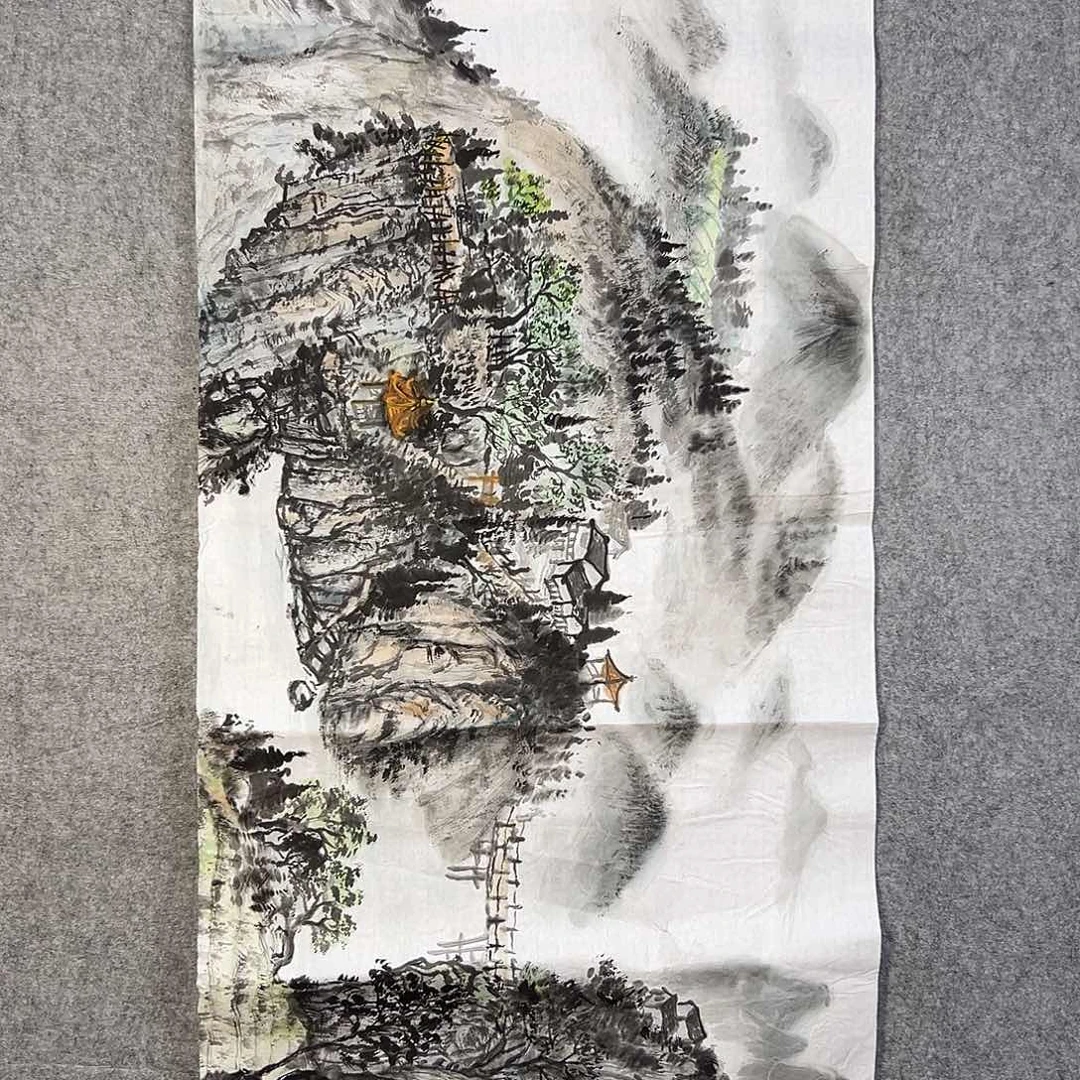 国画712 花鸟在此处飞翔也不太可能