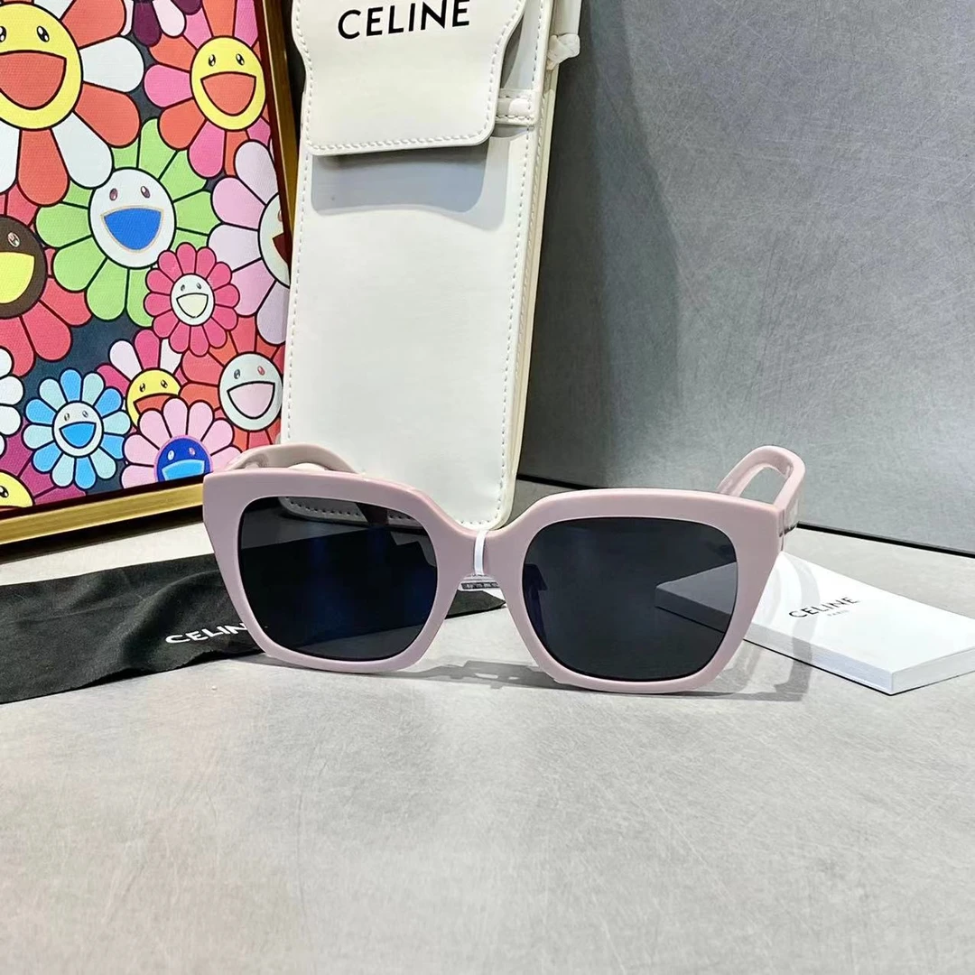 99新 Celine/思琳 思琳  方形粉色太阳镜 眼镜01