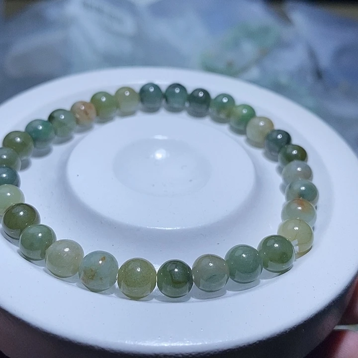 未镶嵌手串翡翠天然缅甸A货翡翠手串卡6.9