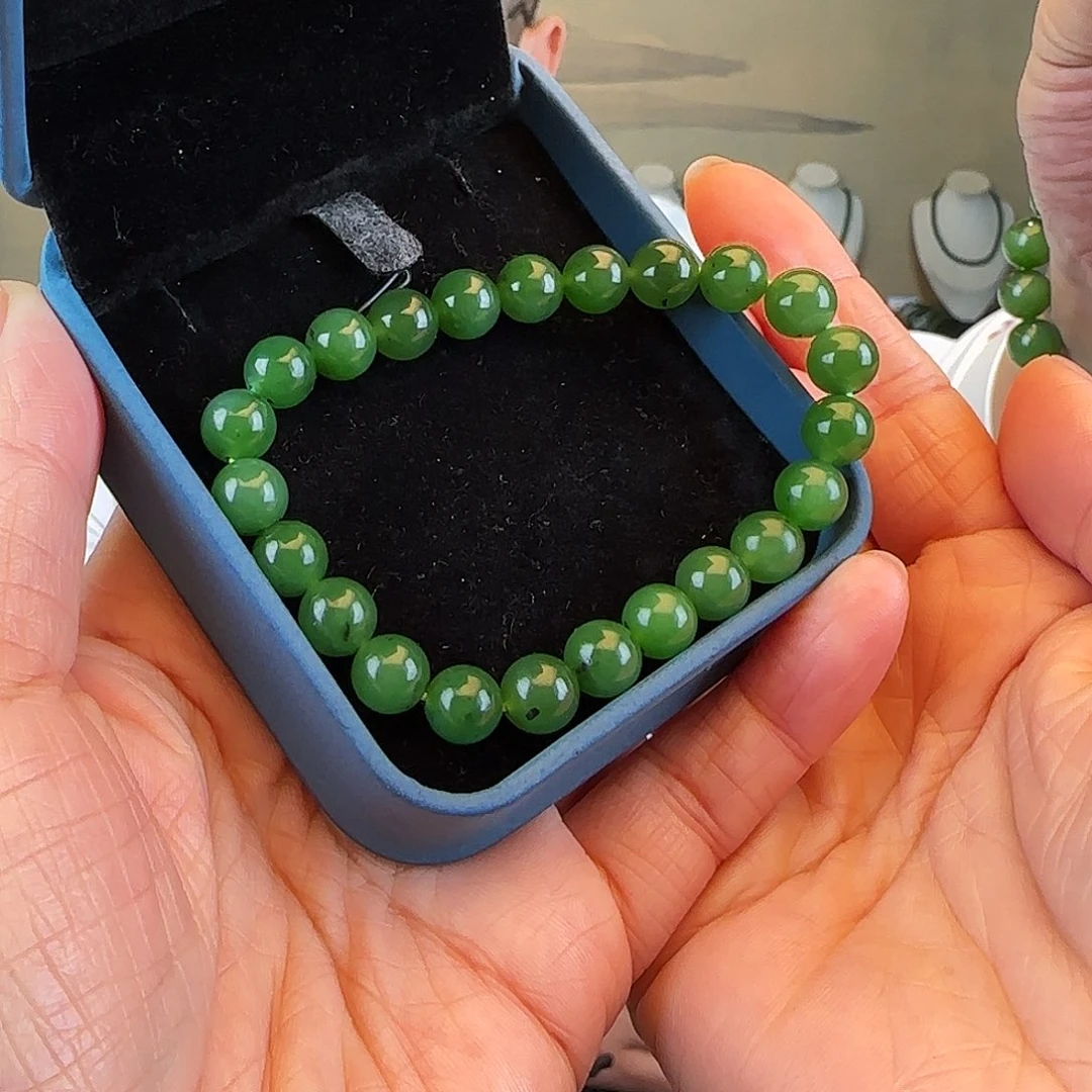 和田玉未镶嵌手链卡8