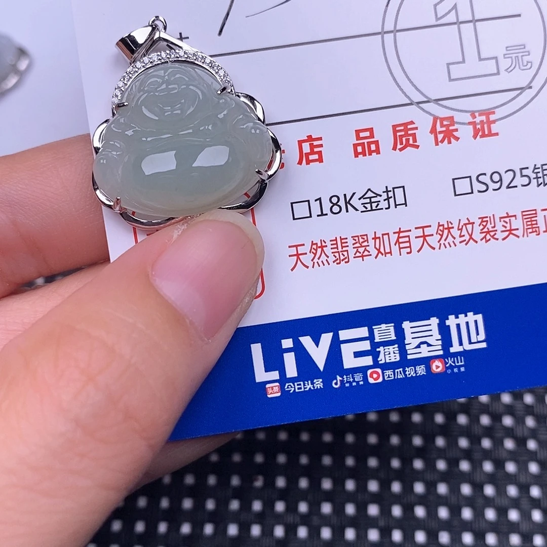 翡翠银S925镶嵌颈饰