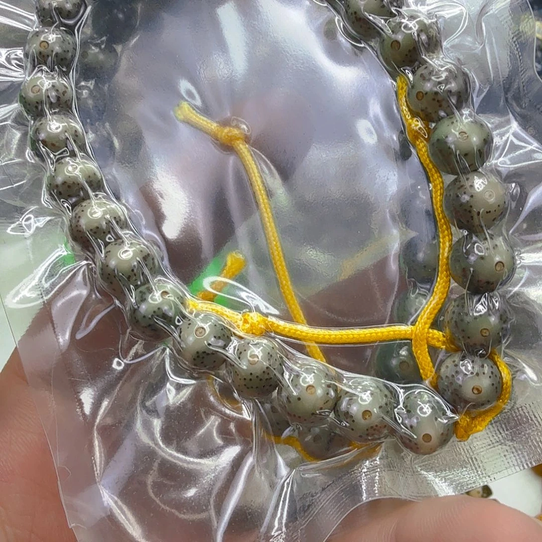 手串星月菩提5高端卡姿兰大眼睛绿星月菩提0.9圆手持