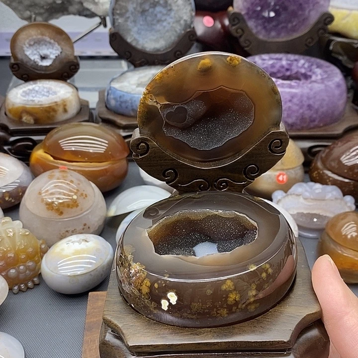 摆件紫晶未镶嵌细软雪景