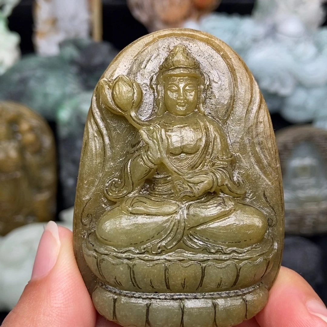 海***梁定制翡翠未镶嵌天然缅甸翡翠A货毛货抛光定制