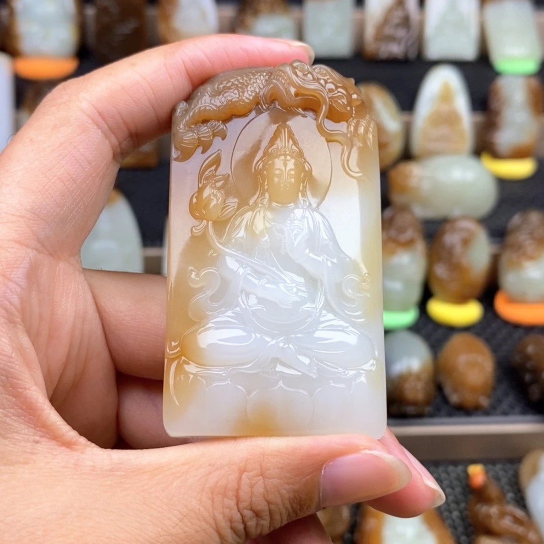 h***珀颈饰未镶嵌和田玉