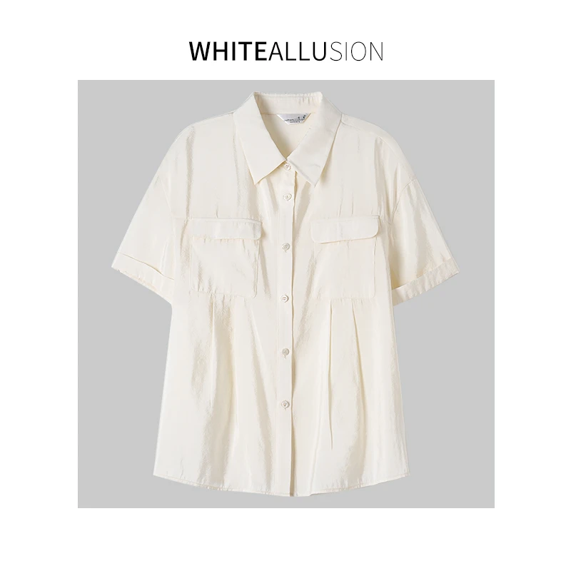 新品预热【25CS095】短袖口袋休闲衬衫