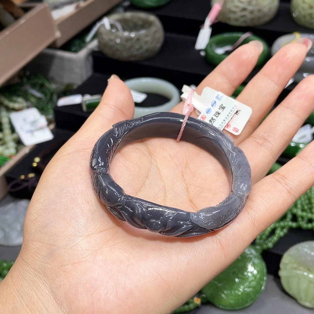 和田玉手镯56圈口34未镶嵌