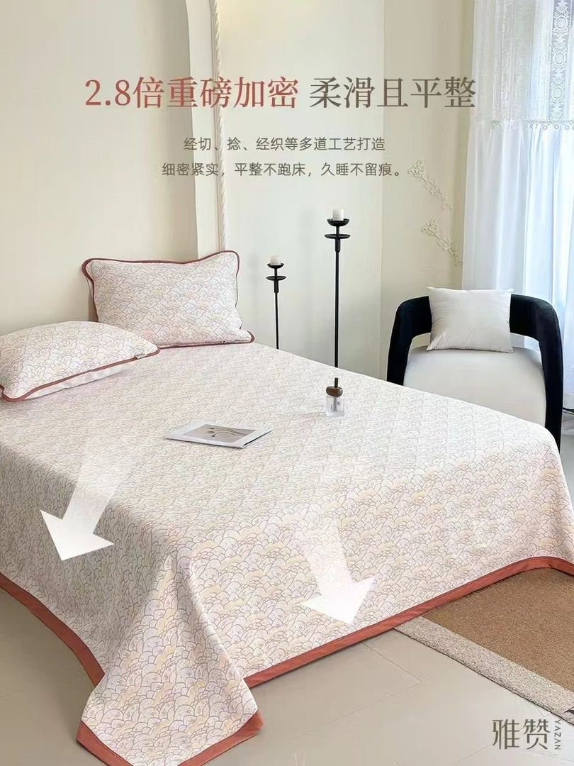 雅赞【纱布软席】床盖三件套双面 亲肤母婴A类 吸汗 机洗