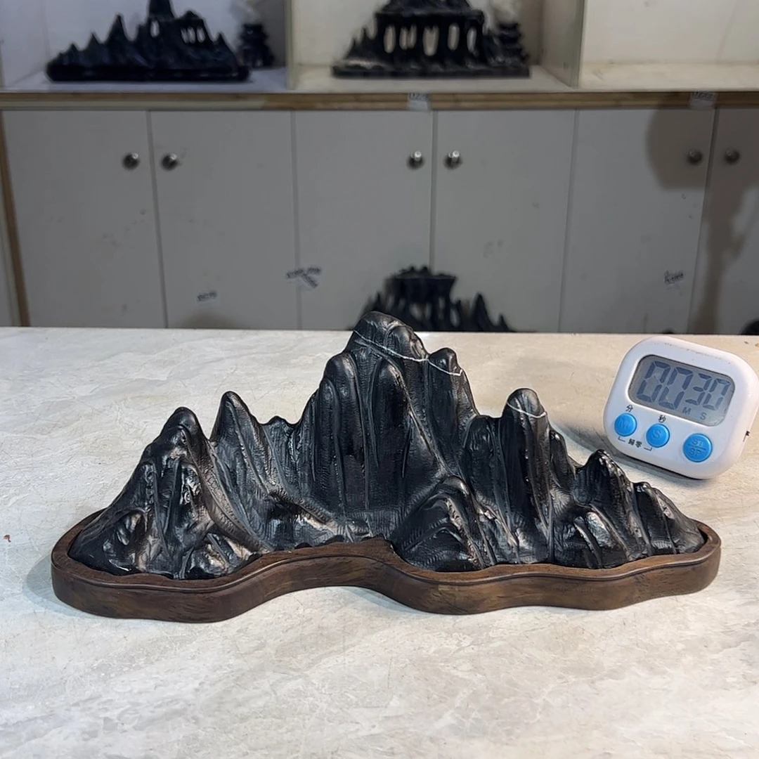 灵璧奇石博览会摆件清**影