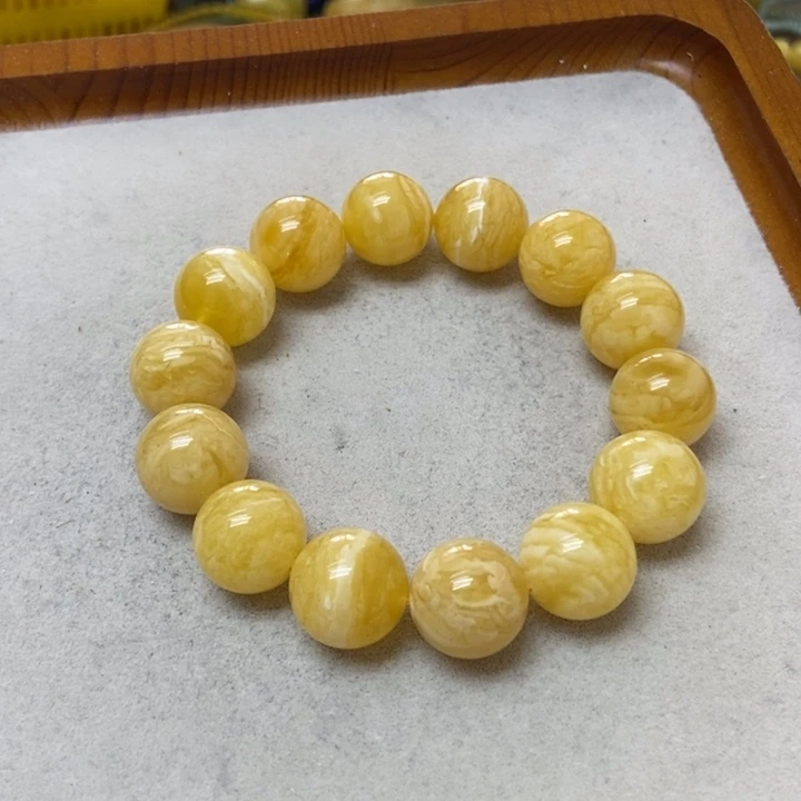 裸石蜜蜡未镶嵌手串