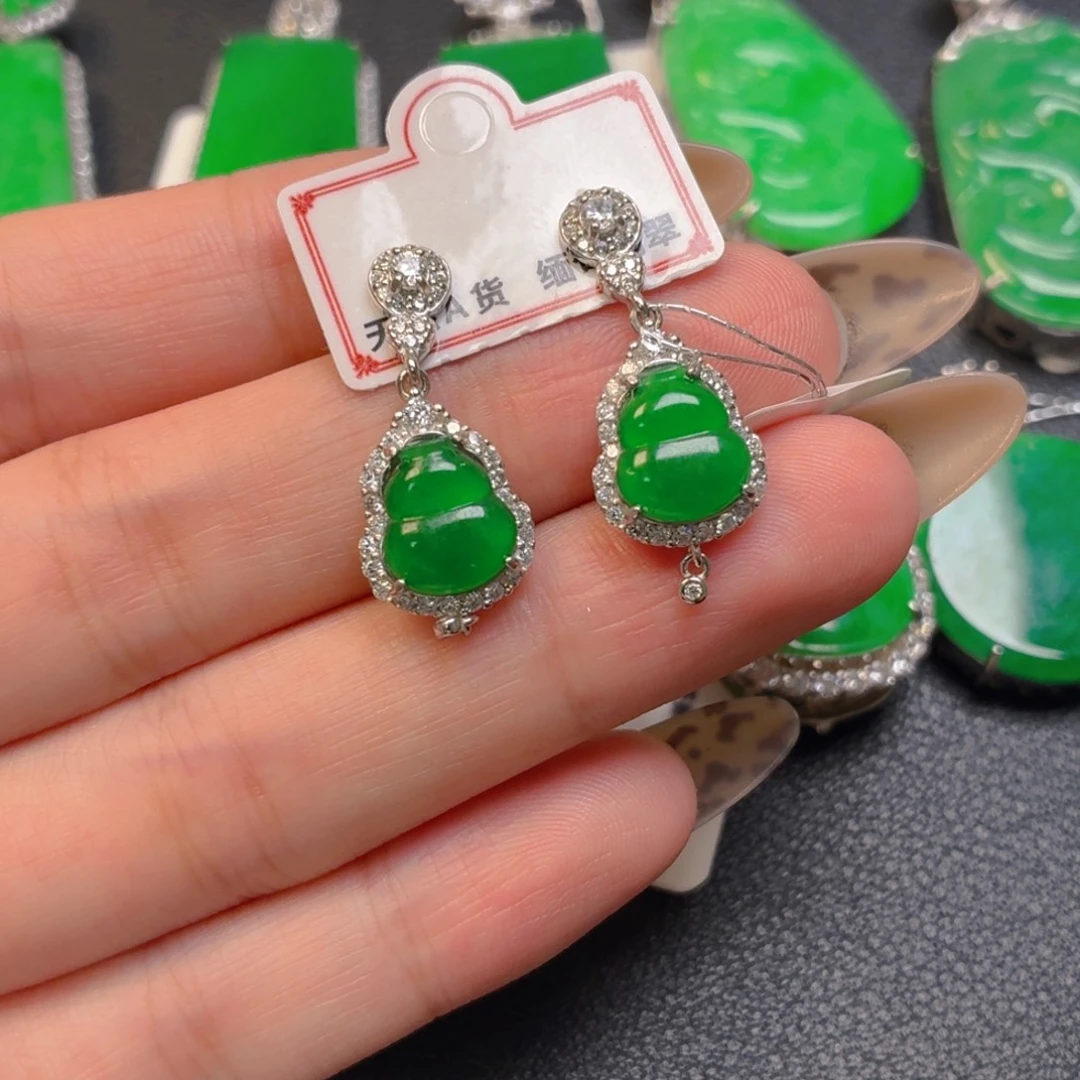 翡翠银S925镶嵌颈饰