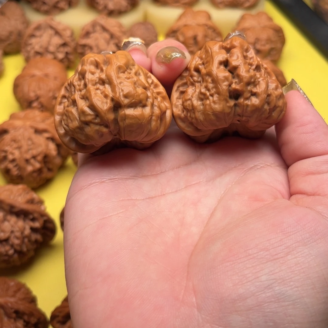 桃核吊坠42蛤蟆头文玩核桃