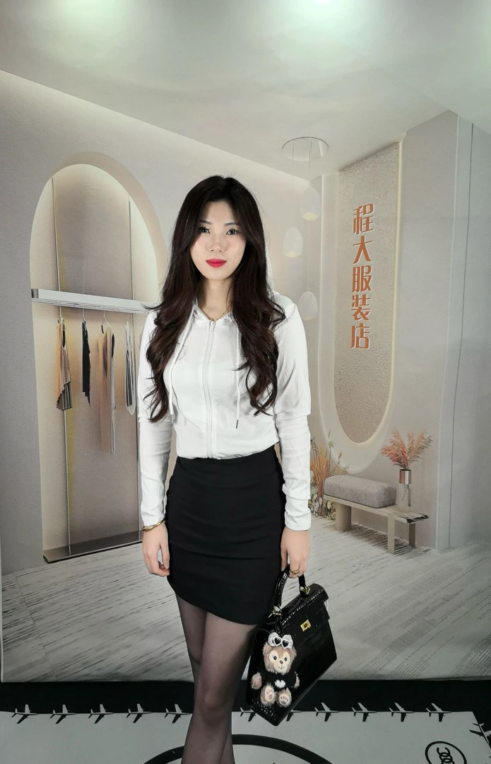 【程大服饰】2025新款春季连帽修身显瘦时尚百搭韩版小个子短款卫衣