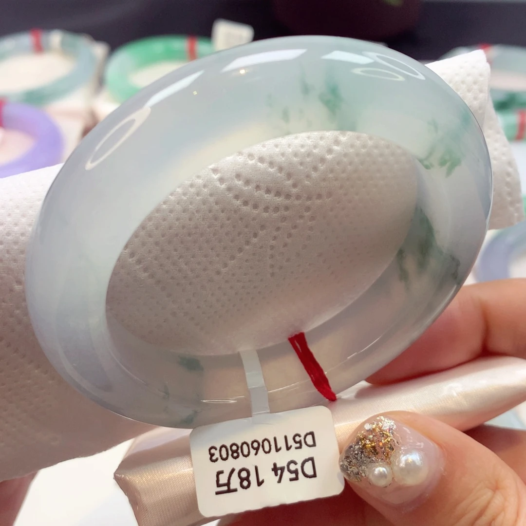 未镶嵌手镯翡翠行家料23号泥鳅背77