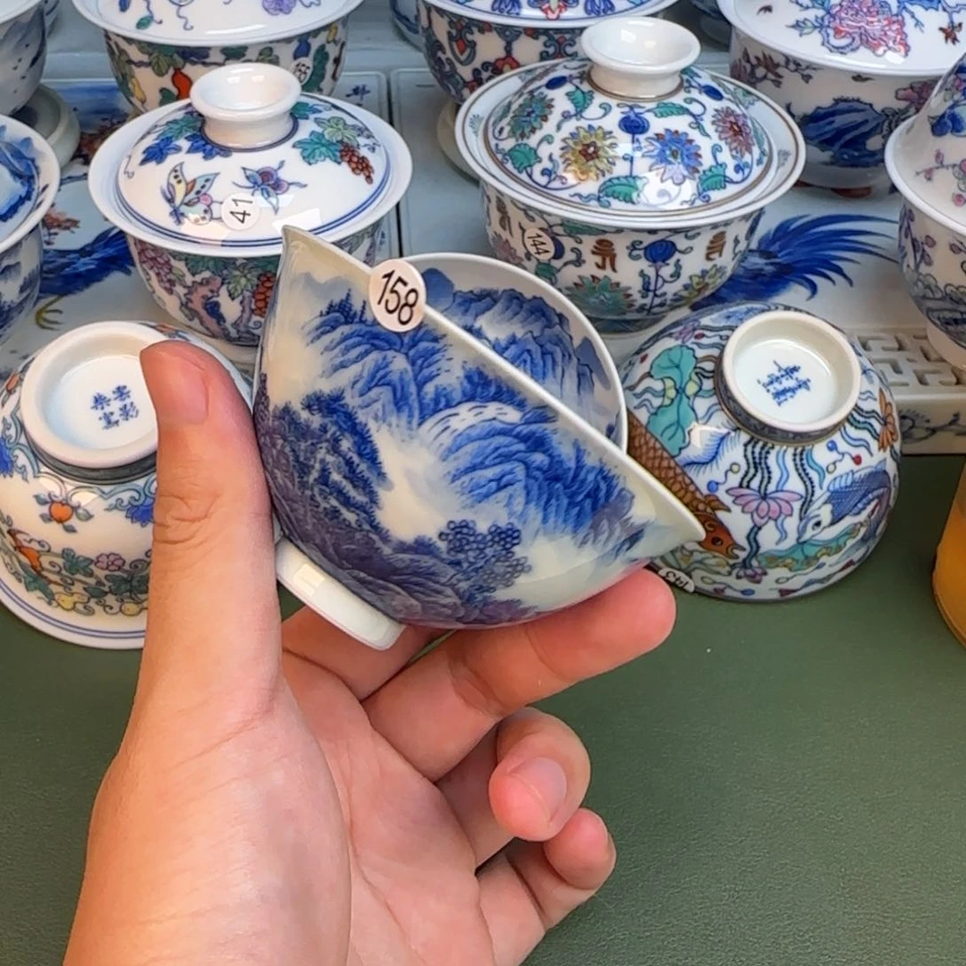 彦祖纯手工手绘茶具158