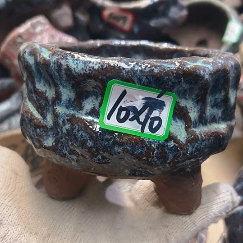 红陶粗陶花盆手工