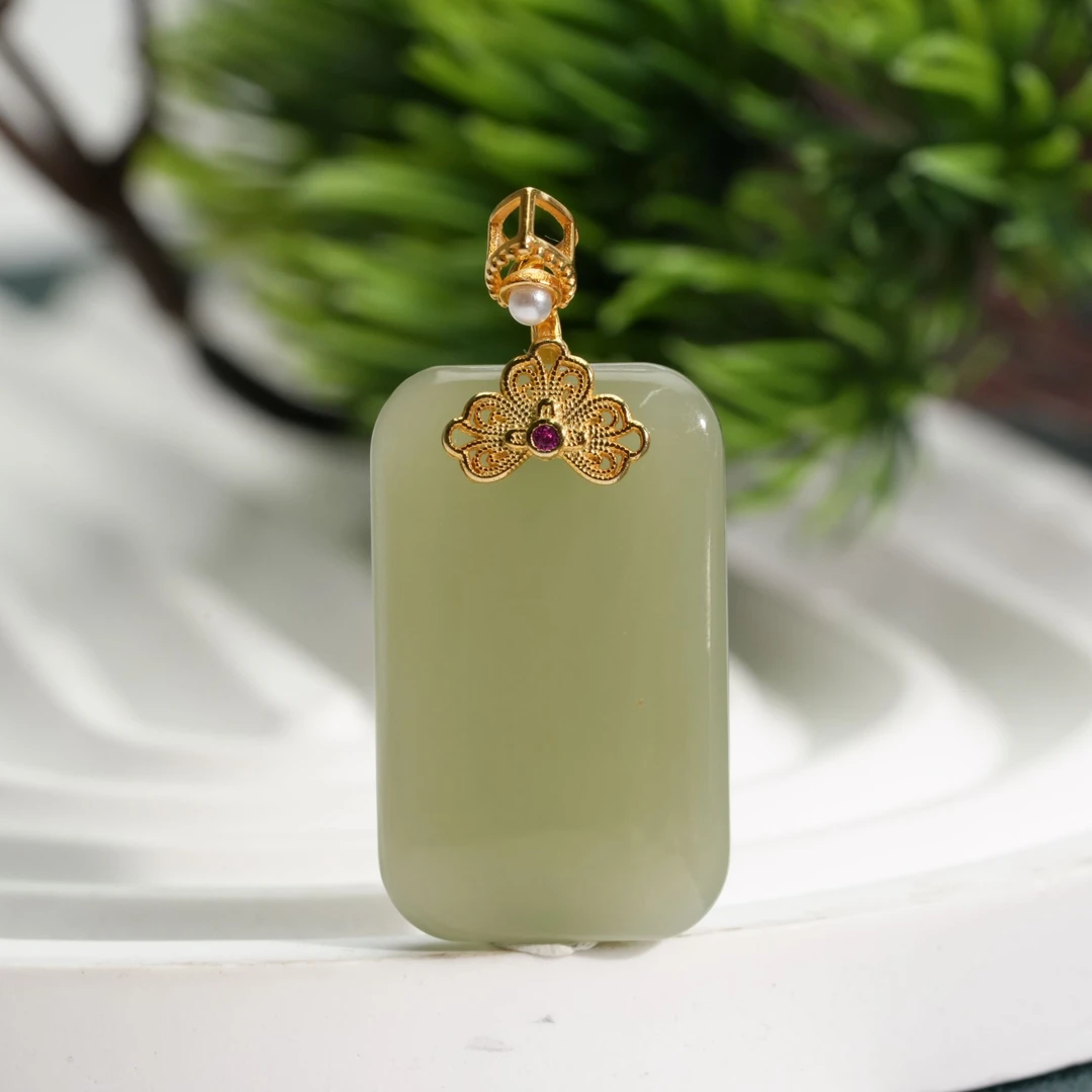 【小北严选】S925银和田玉吊坠约15*25mm【多样性发一件】-BH16X646