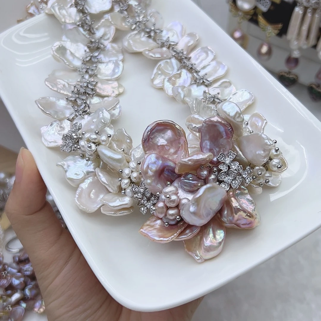 耳饰淡水珍珠银S925镶嵌