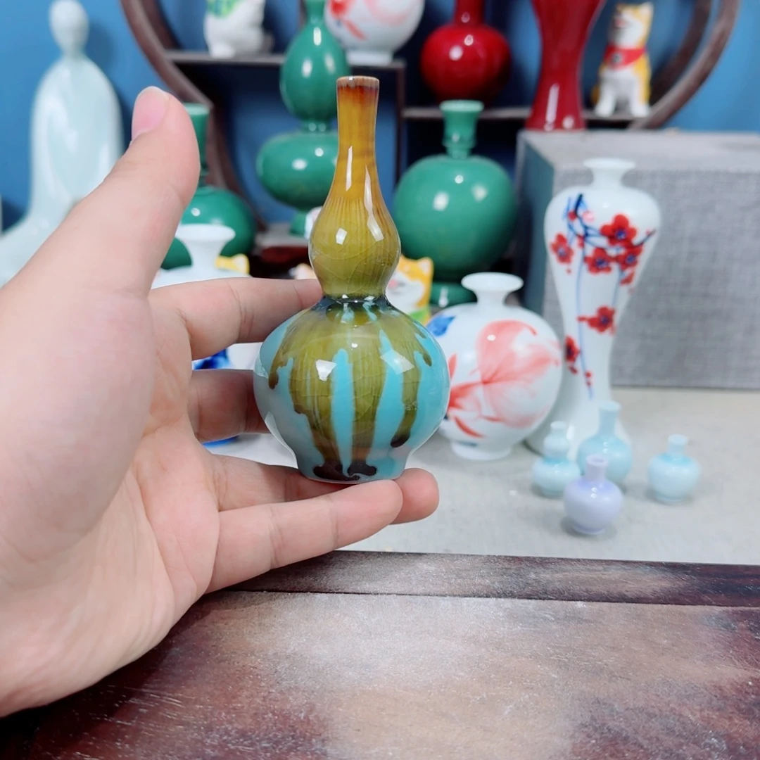 陶瓷手工小花器摆件