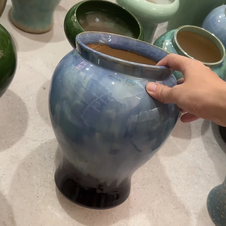 白泥花盆正品有孔