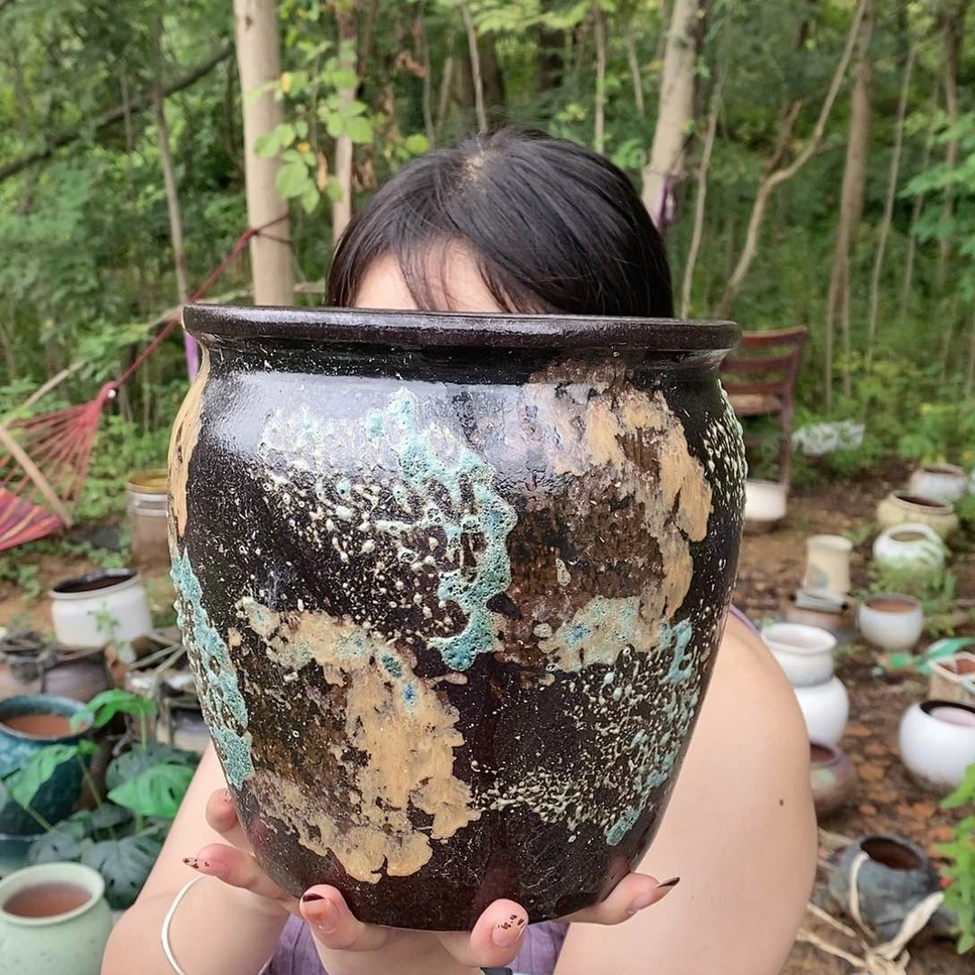 紫砂花盆瑕疵20/20