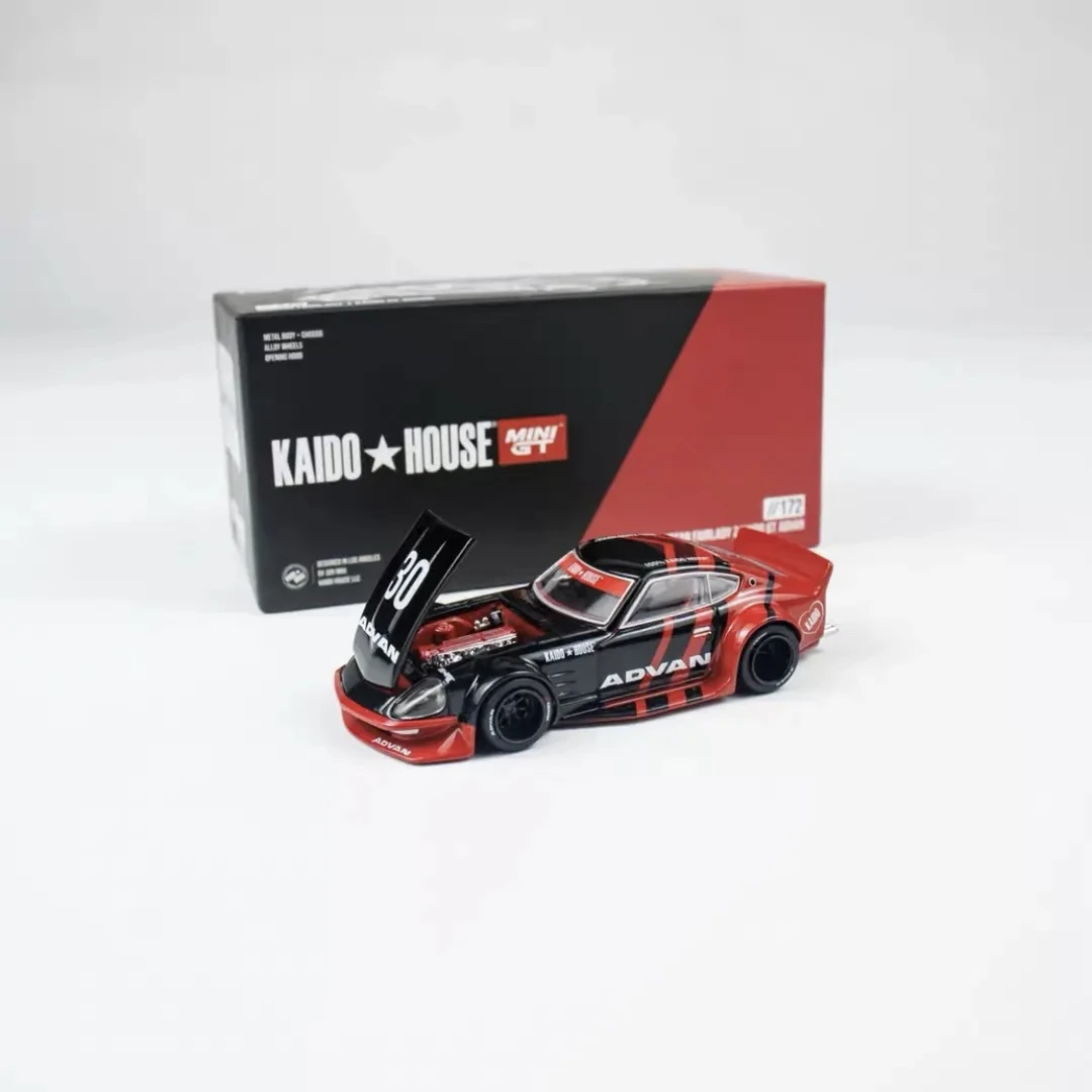 MINIGT 1:64 KAIDO House尼桑Fairlady Z GT阿迪王ADVAN汽车模型