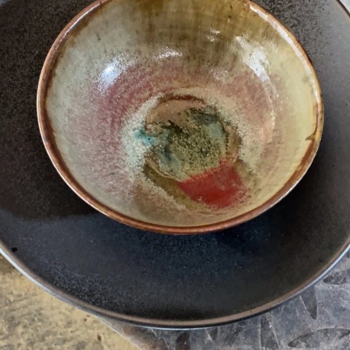 浪鬼家釉绘柴烧餐具?****?碗