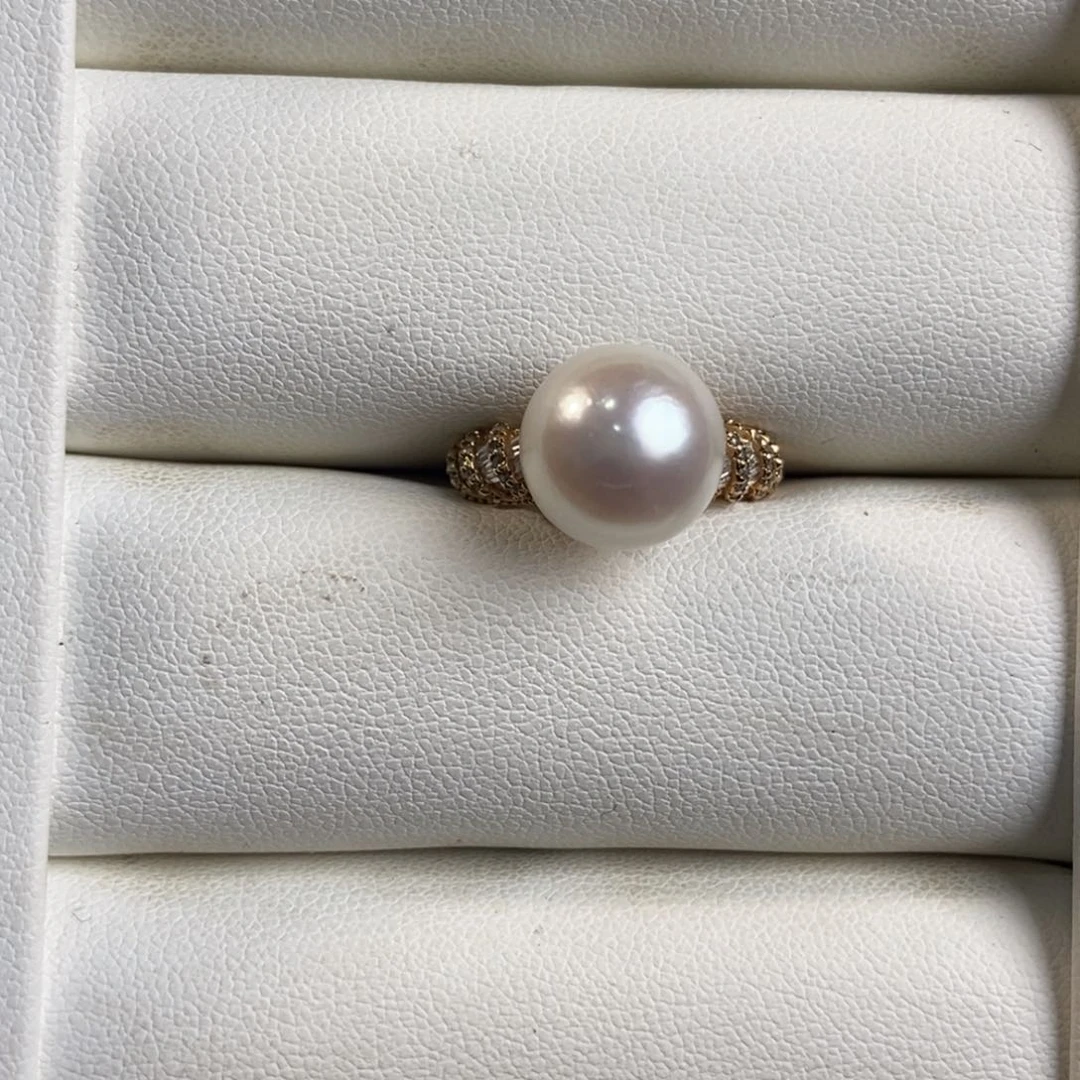淡水珍珠戒指银S925镶嵌